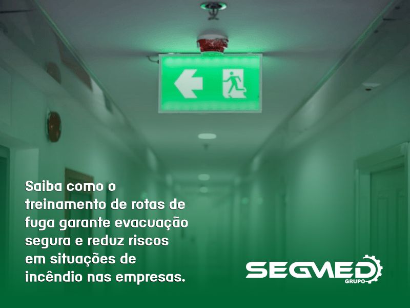 Treinamento salva vidas: saiba como agir e encontrar a rota de fuga com segurança em uma emergência.