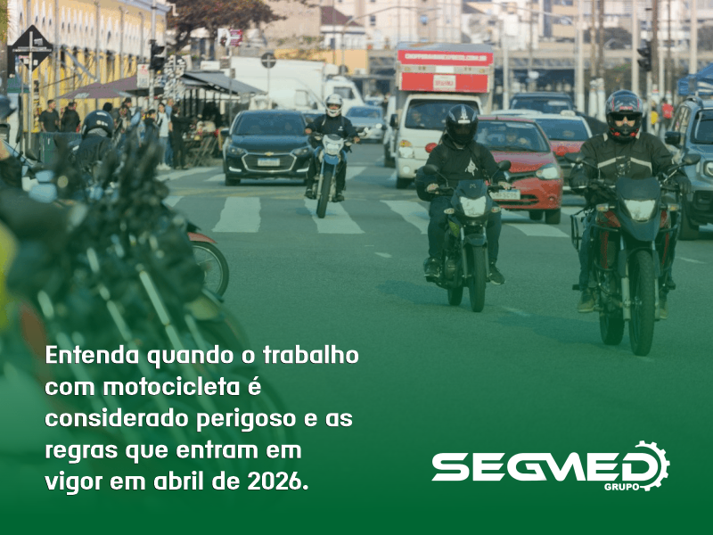 Trabalhar com motocicleta pode ser atividade perigosa entenda quando a lei garante esse direito.